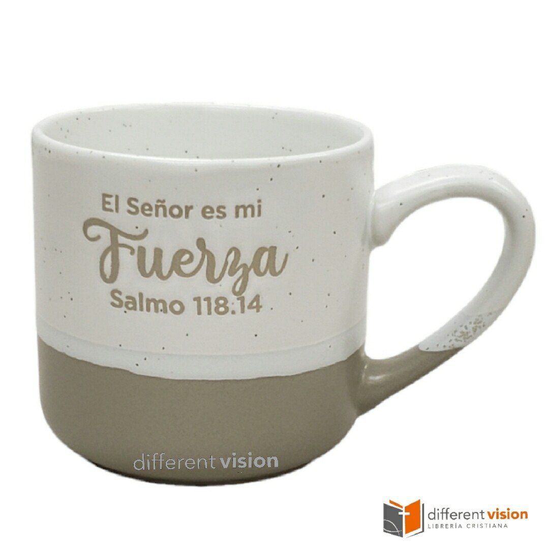 Taza Acuarela - El Señor es mi fuerza Taza Acuarela - El Señor es mi fuerza