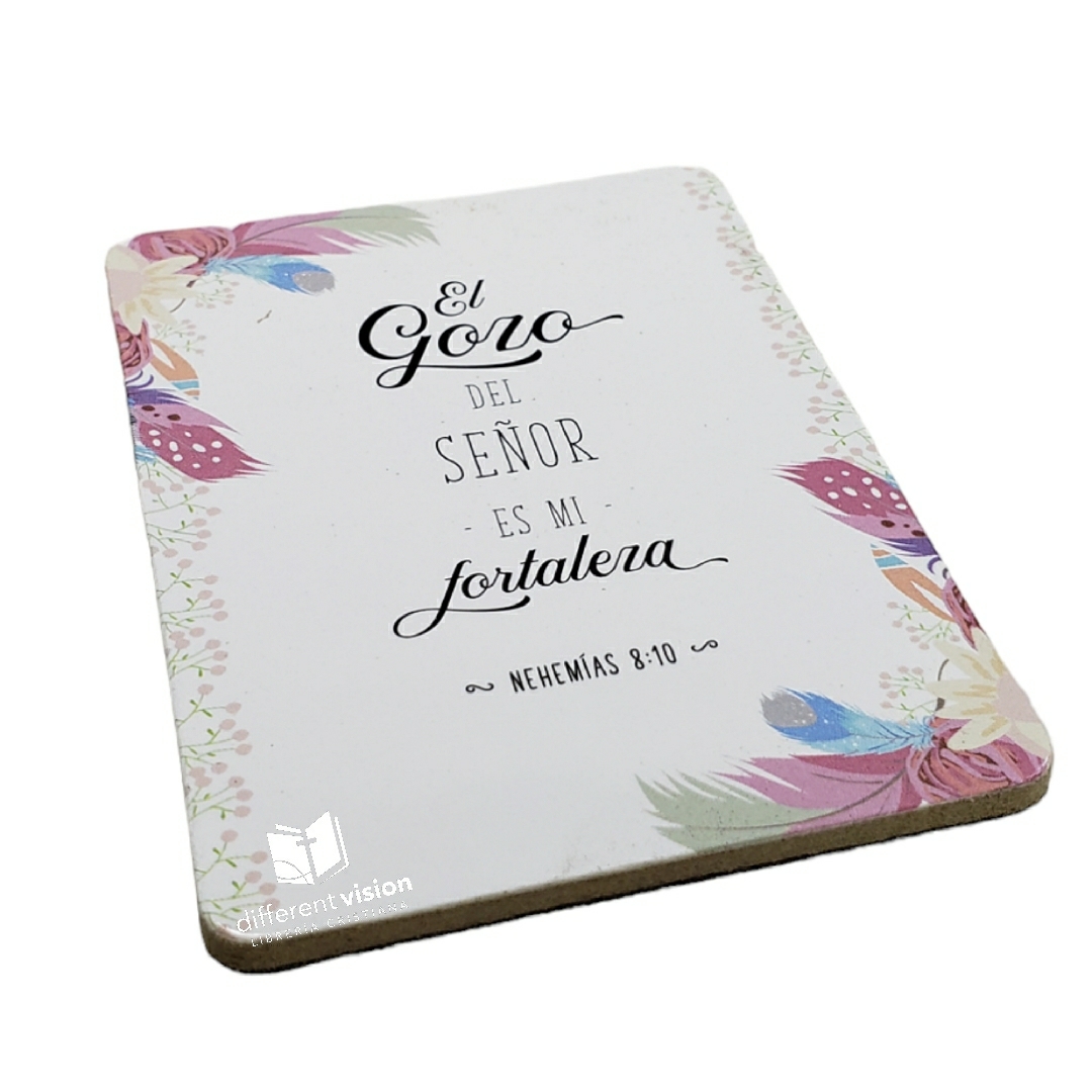 Magnetos para nevera - El gozo del Señor (Nehemías 8:10)