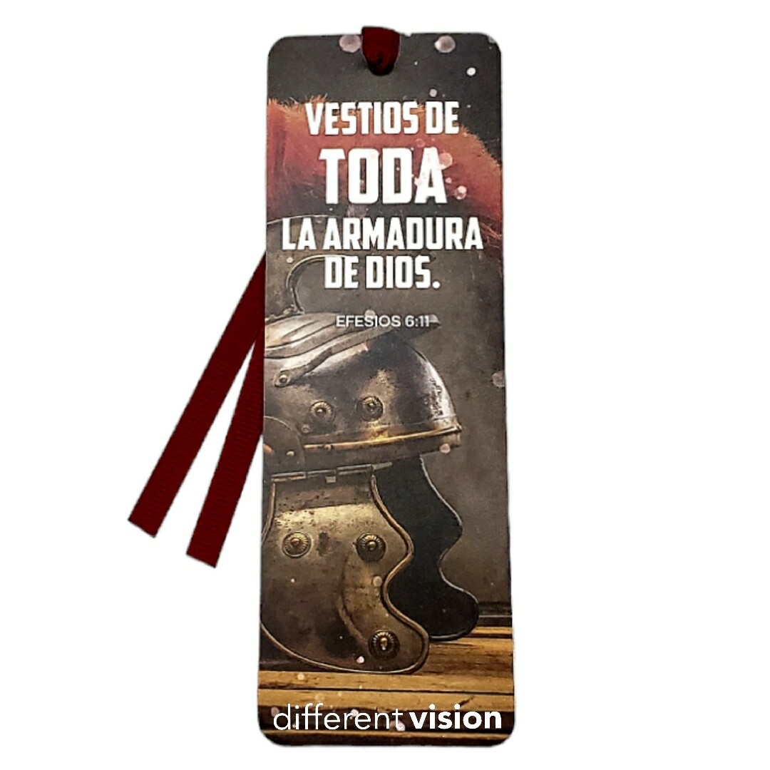 Marcador de libro con cinta - La armadura (Efesios 6:11)