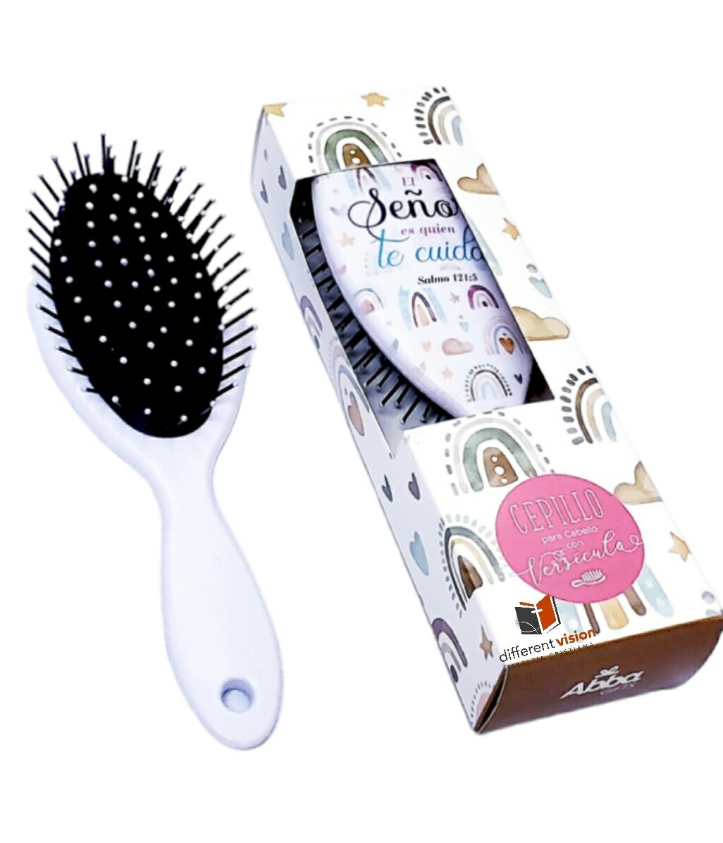 Cepillo para cabello con versículo - El Señor cuida Salmo 121:5