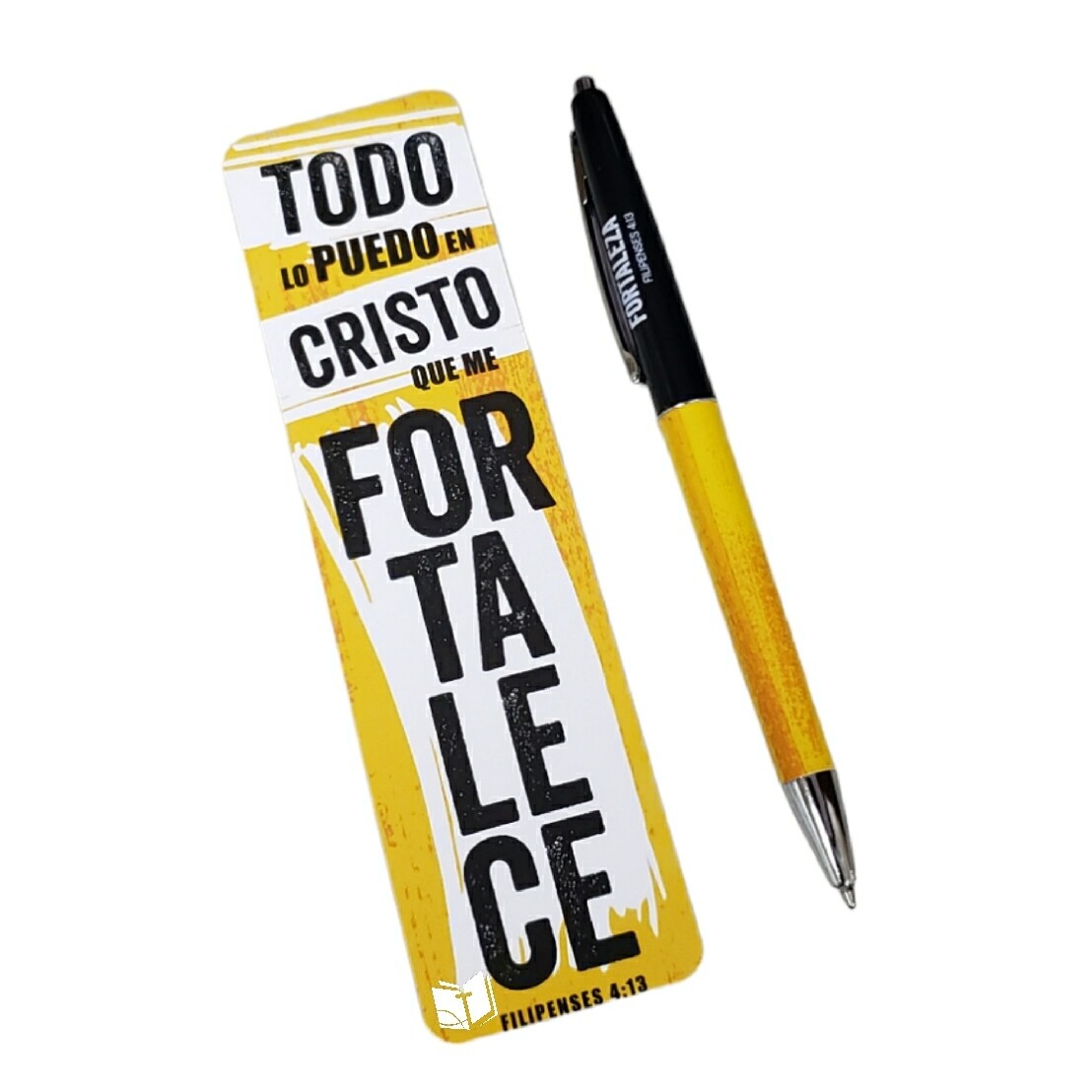 Set Bolígrafo y marcador (Todo lo puedo en Cristo)