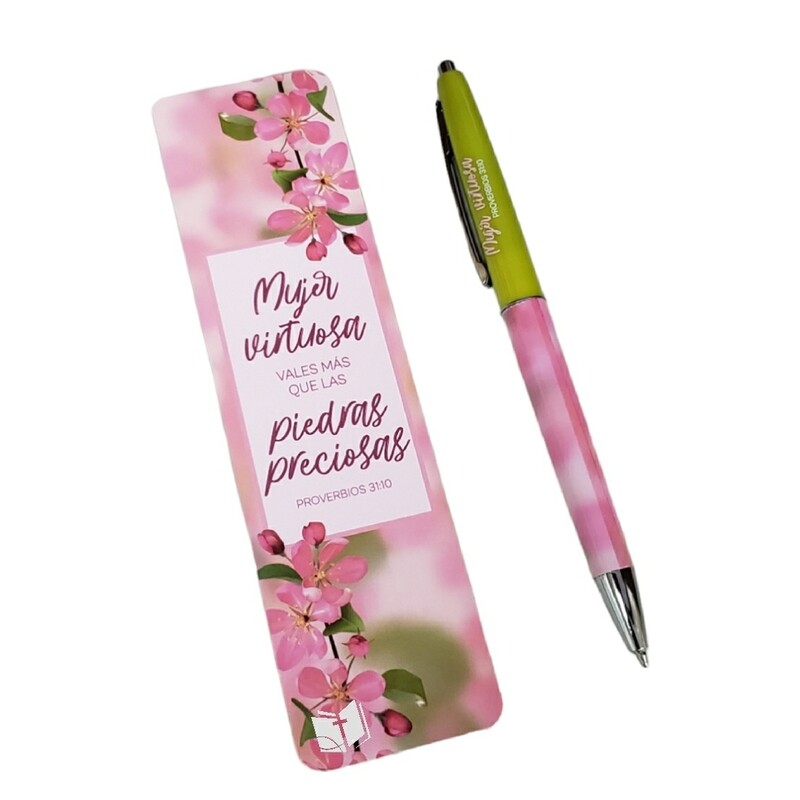 Set Bolígrafo y marcador para mujer (Mujer Virtuosa) Set Bolígrafo y marcador para mujer (Mujer Virtuosa)