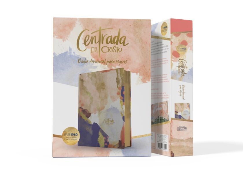 Biblia  Centrada en Cristo,devocional para mujeres RVR1960,edición Matizada símil piel