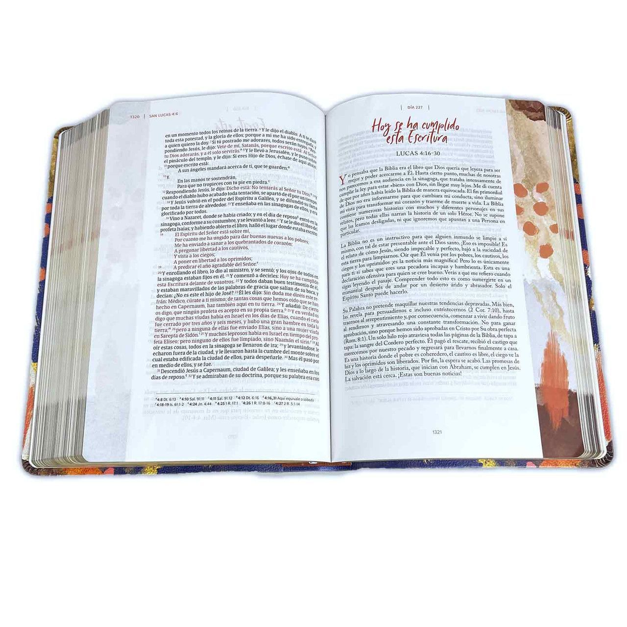 Biblia  Centrada en Cristo,devocional para mujeres RVR1960,edición Matizada símil piel