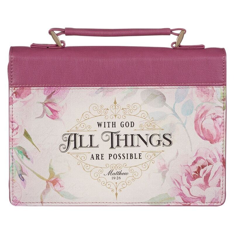 Cover Con Dios todas las cosas son posibles Floral Begonia Rosa (Large) Cover Con Dios todas las cosas son posibles Floral Begonia Rosa (Large)