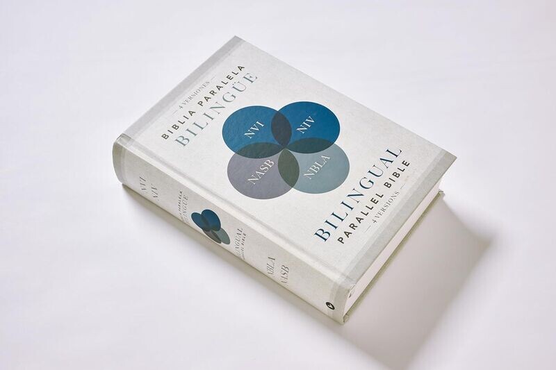 Biblia Paralela Bilingüe NVI, NIV, NBLA, NASB, Tapa dura (Free Shipping)