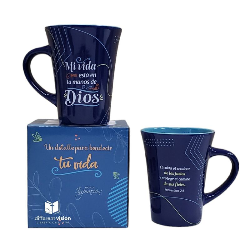 Taza Mensajes de Bendición - Dios me cuida Taza Mensajes de Bendición - Dios me cuida
