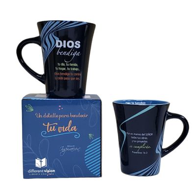 Taza Mensajes de Bendición - Dios bendiga Taza Mensajes de Bendición - Dios bendiga