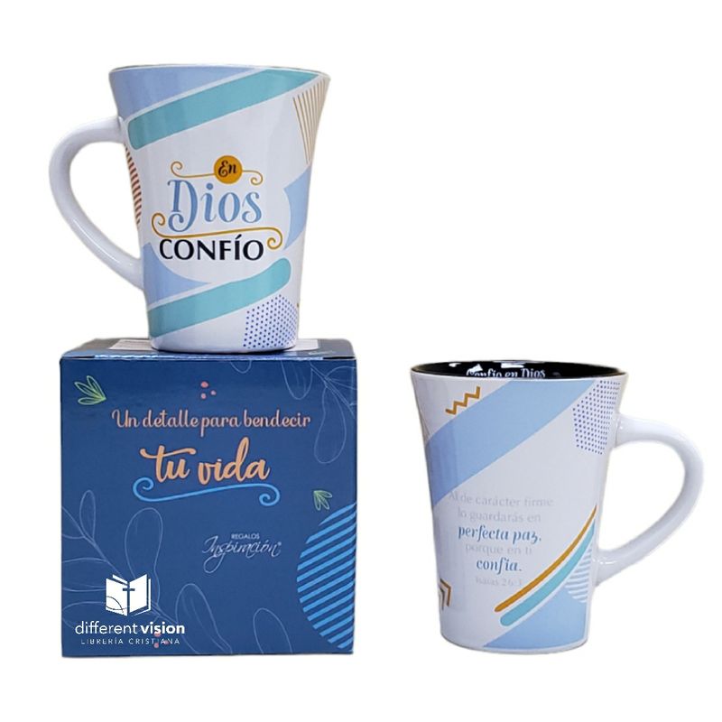 Taza Mensajes de Bendición - Confió Taza Mensajes de Bendición - Confió