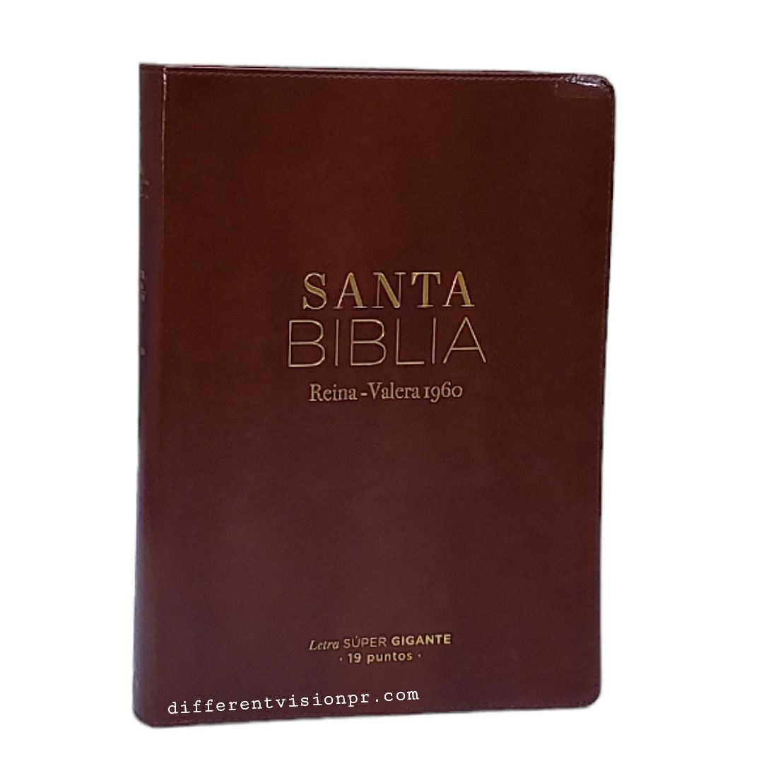 Santa Biblia RVR 1960 Letra Súper Gigante Símil Piel Café