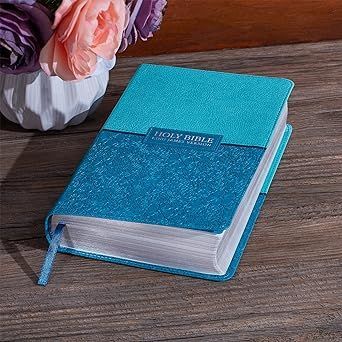 KJV Holy Bible, Giant Print Standard Blue navy Two-tone (Free Shipping)