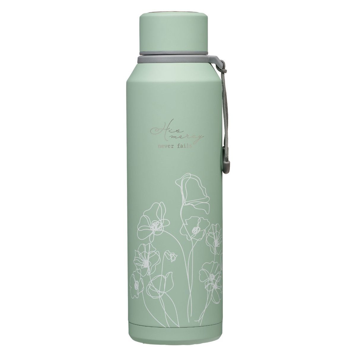 Botella de agua Stainless Steel aquamarina : His mercy (Su misericordia)