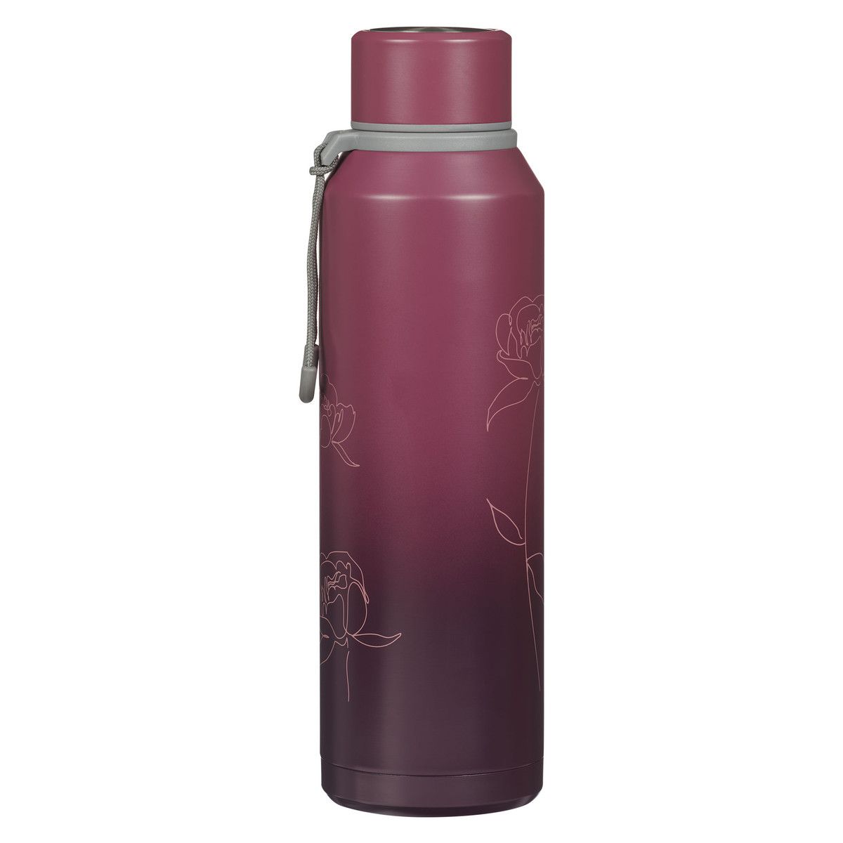 Botella de agua Stainless Steel violeta: Trust in the lord (confía en el Señor)