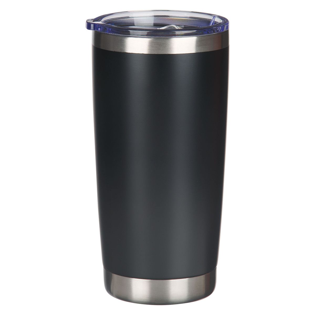 Vaso de acero inoxidable negro - 1 Corintios 16:13