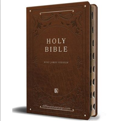 KJV Holy Bible, Giant Print  Brown Index (Free Shipping)