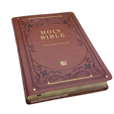 KJV Holy Bible, Giant Print  Brown Index (Free Shipping)