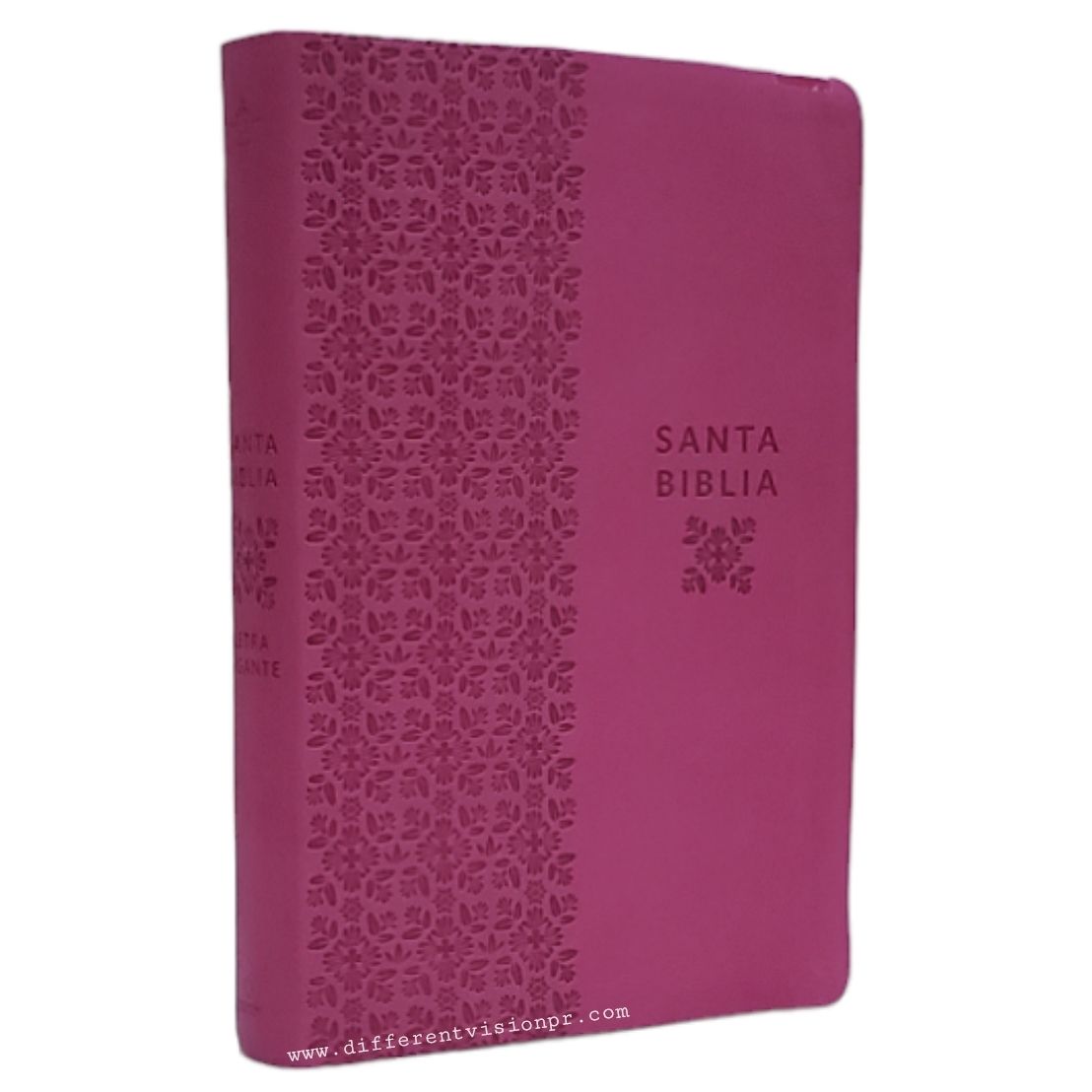 Biblia RVR1960 letra súper gigante, símil piel fucsia(Free Shipping)