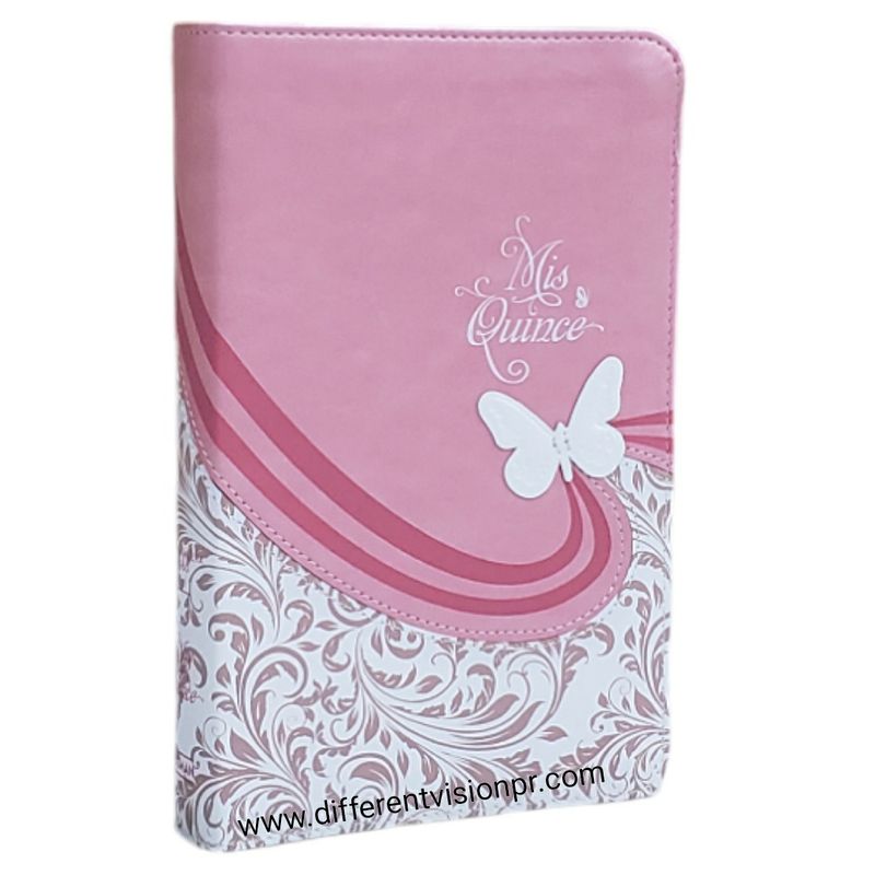 Biblia RV60 Mis Quinces rosa y blanco símil piel (Free Shipping) Biblia RV60 Mis Quinces rosa y blanco símil piel (Free Shipping)