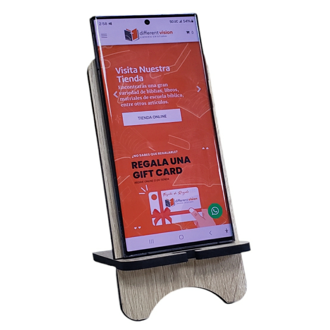 Soporte para Celular León (Romanos 8:31)