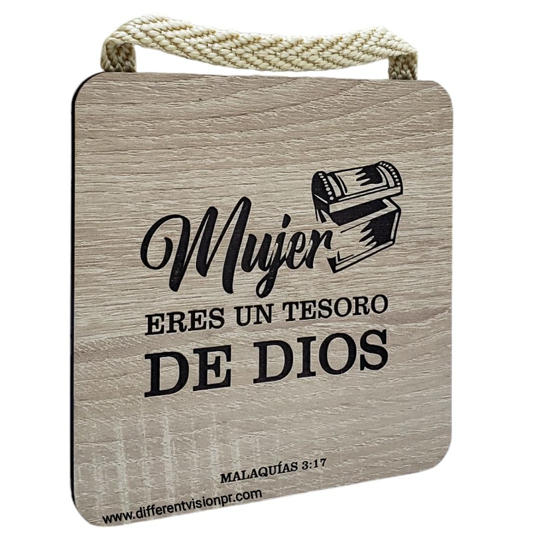 Cuadro madera Mujer (Malaquías 3:17)