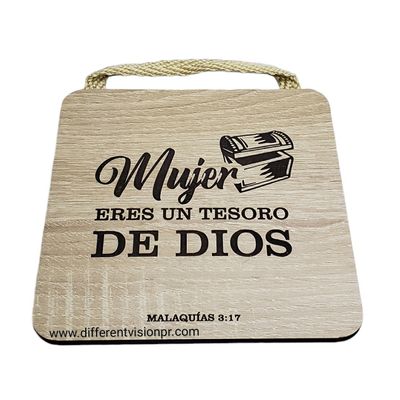 Cuadro madera Mujer (Malaquías 3:17)
