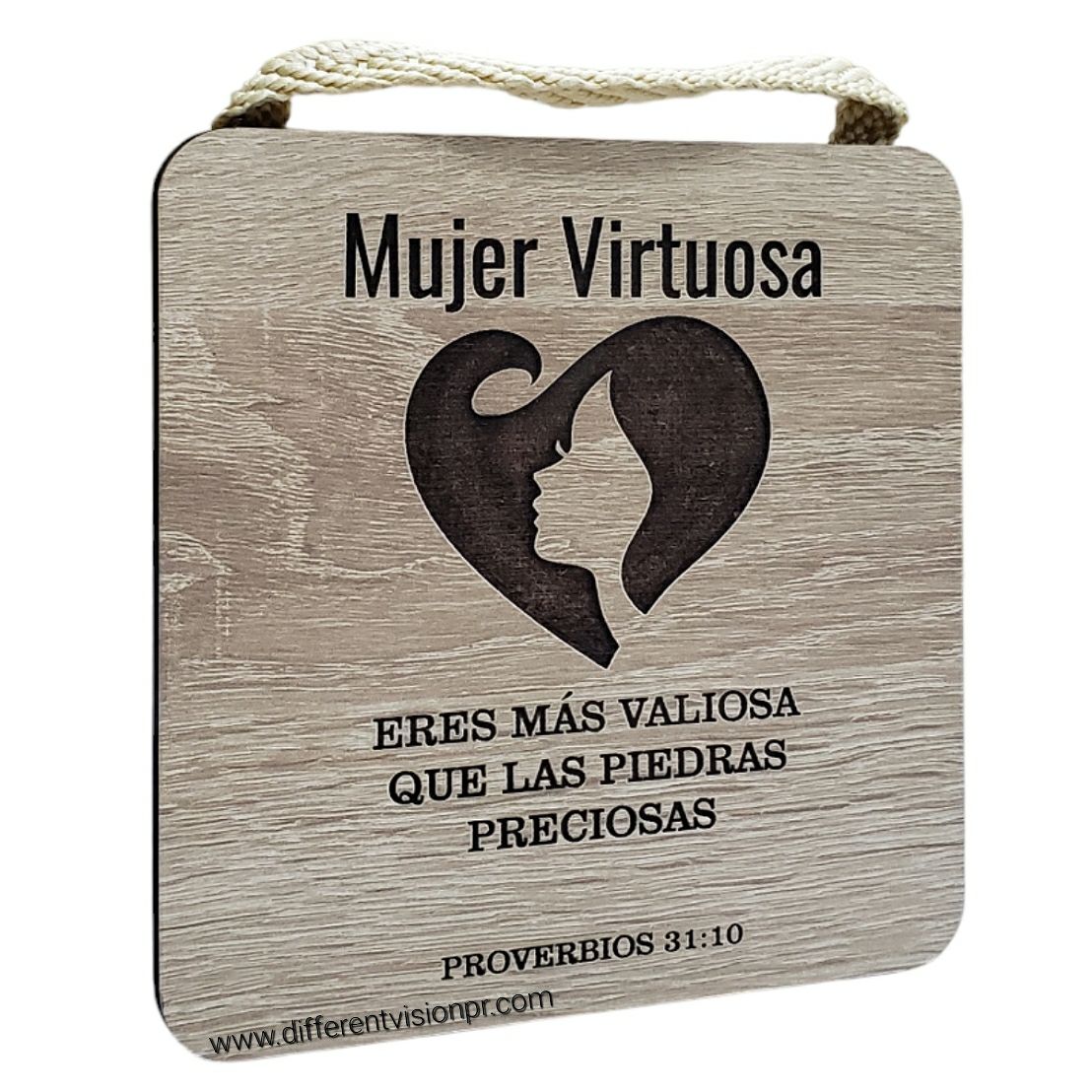 Cuadro madera Mujer (Proverbios 31:10)