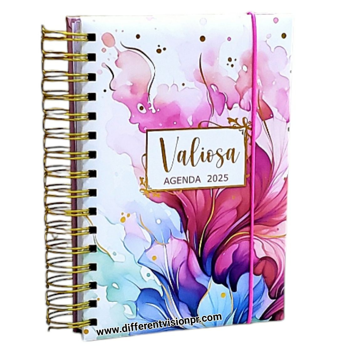 Agenda 2025 Valiosa Espiral (Rosa)