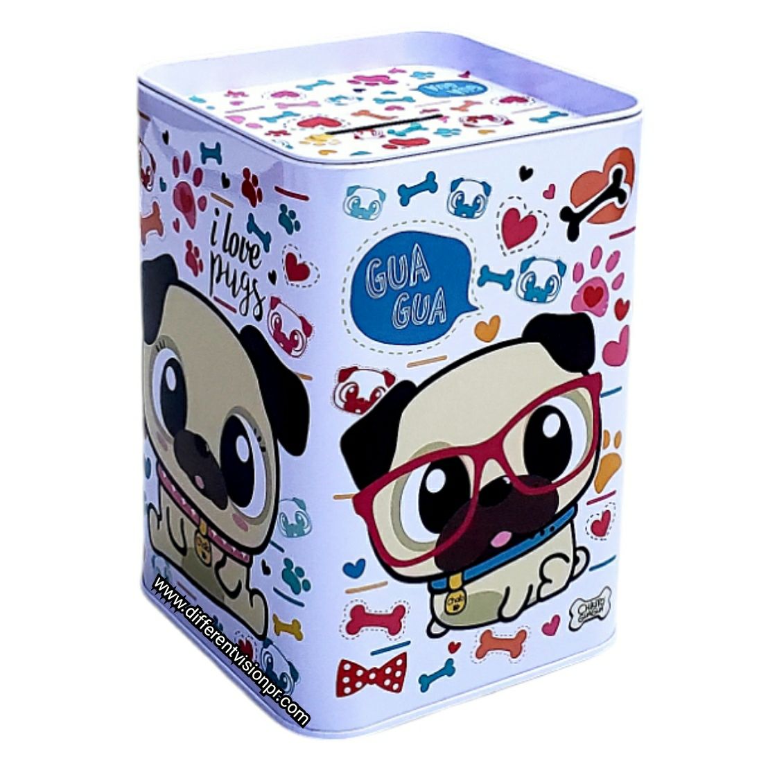 Alcancía Chikito Guagua ( I love Pugs)