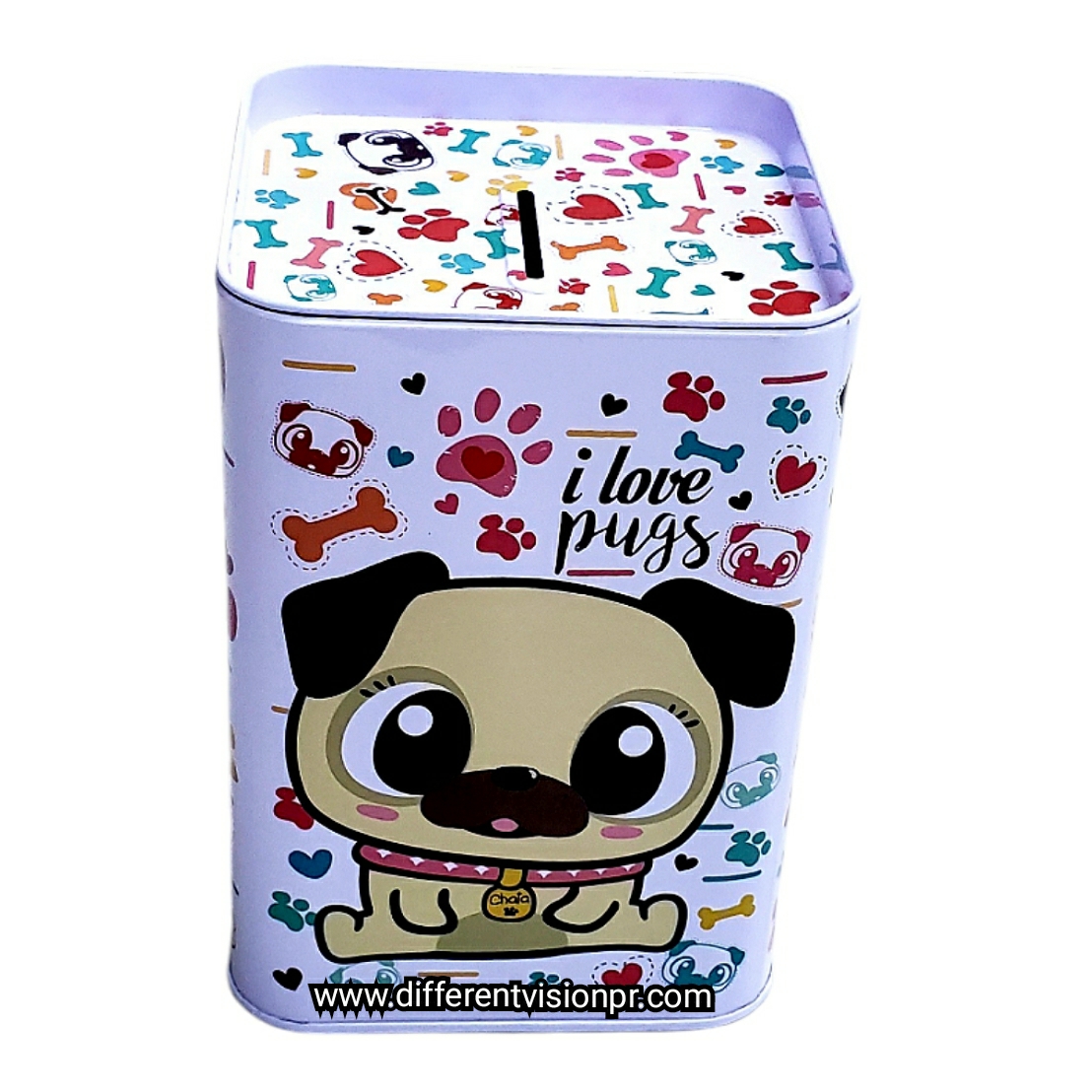 Alcancía Chikito Guagua ( I love Pugs)