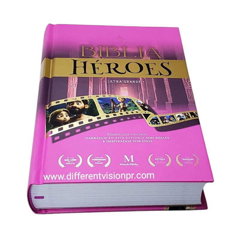 Biblias Héroes Rosa (Free Shipping)