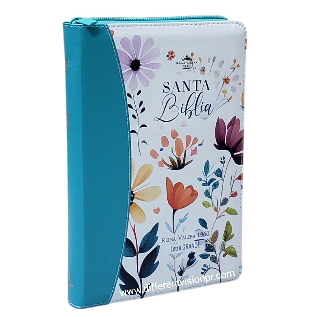 Biblia RV1960 con Cover piel lila con índice (Free Shipping)