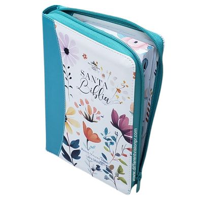 Biblia RV1960 con Cover piel lila con índice (Free Shipping)