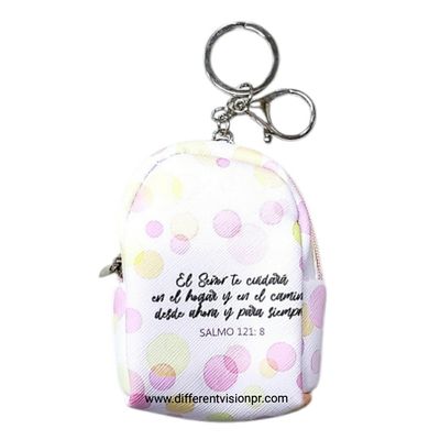 Llavero Mochila/monedero. (El Señor te cuidará) Llavero Mochila/monedero. (El Señor te cuidará)