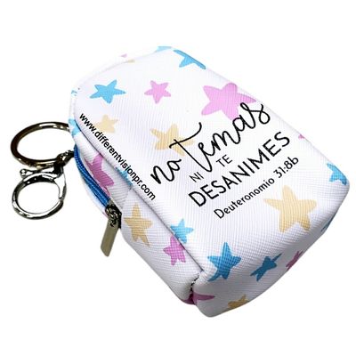 Llavero Mochila/monedero. (No temas ni te desanimes)