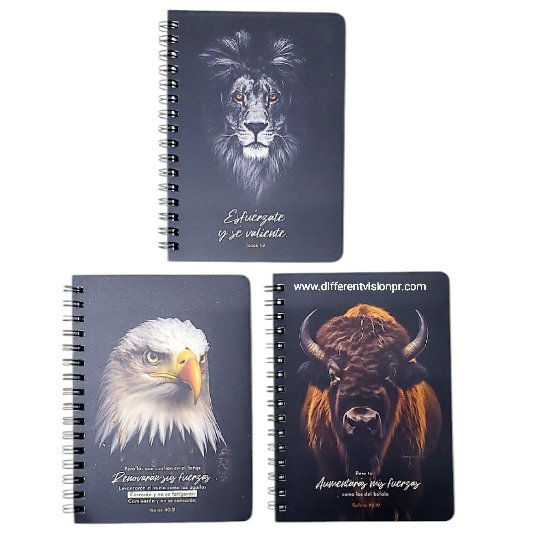 Pack de 3 Libretas Espiral de Bendición (Fuerza)
