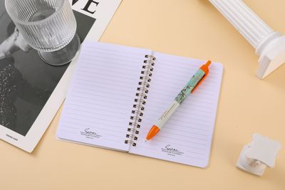 Pack libreta anillas con bolígrafo. (Señor hazme conocer tus caminos)