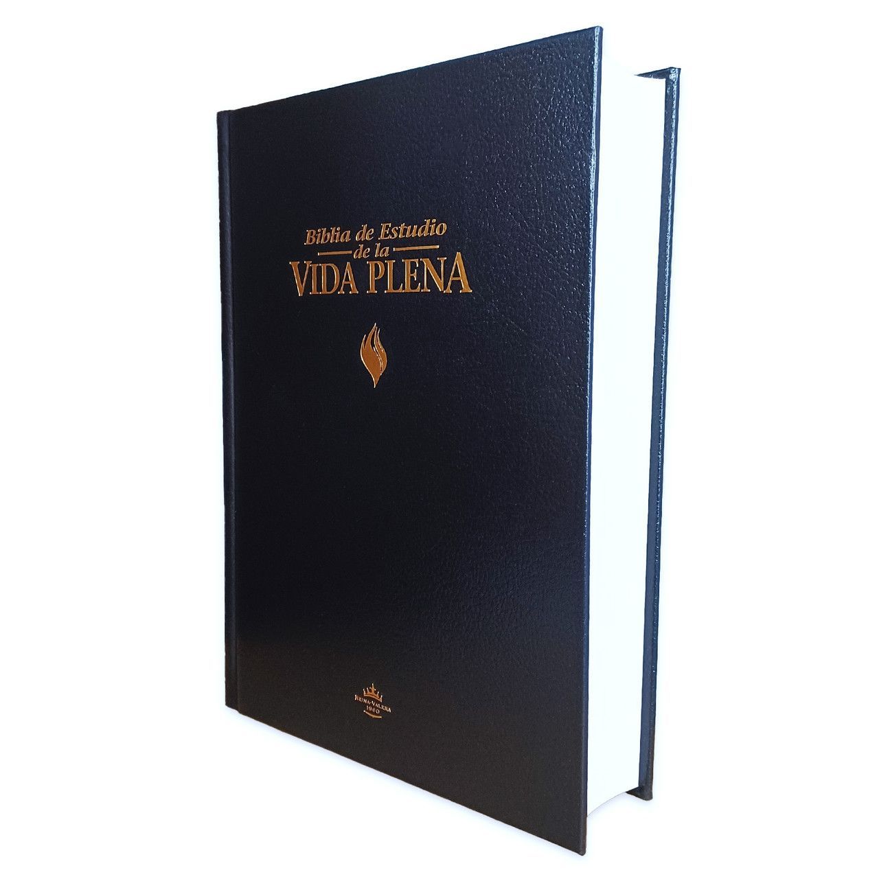 Biblia de Estudio Vida Plena, Dura, Negro, Índice  RV60 (Free Shipping)
