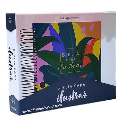 Biblia RVR 60 ilustrar,floral símil piel (Free Shipping)
