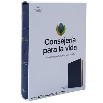 Biblia RV60 Consejería para la vida, azul pizarra, símil piel (Free Shipping)