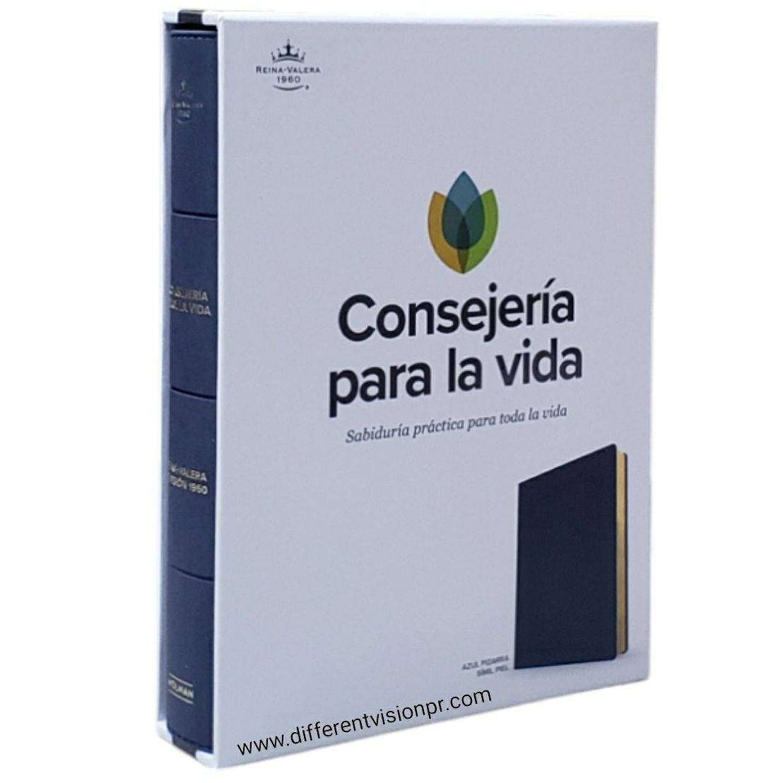 Biblia RV60 Consejería para la vida, azul pizarra, símil piel (Free Shipping)