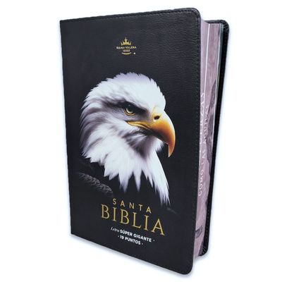 Biblia Letra Súper Gigante 19 puntos RV60 Imit piel negro águila (Free Shipping)