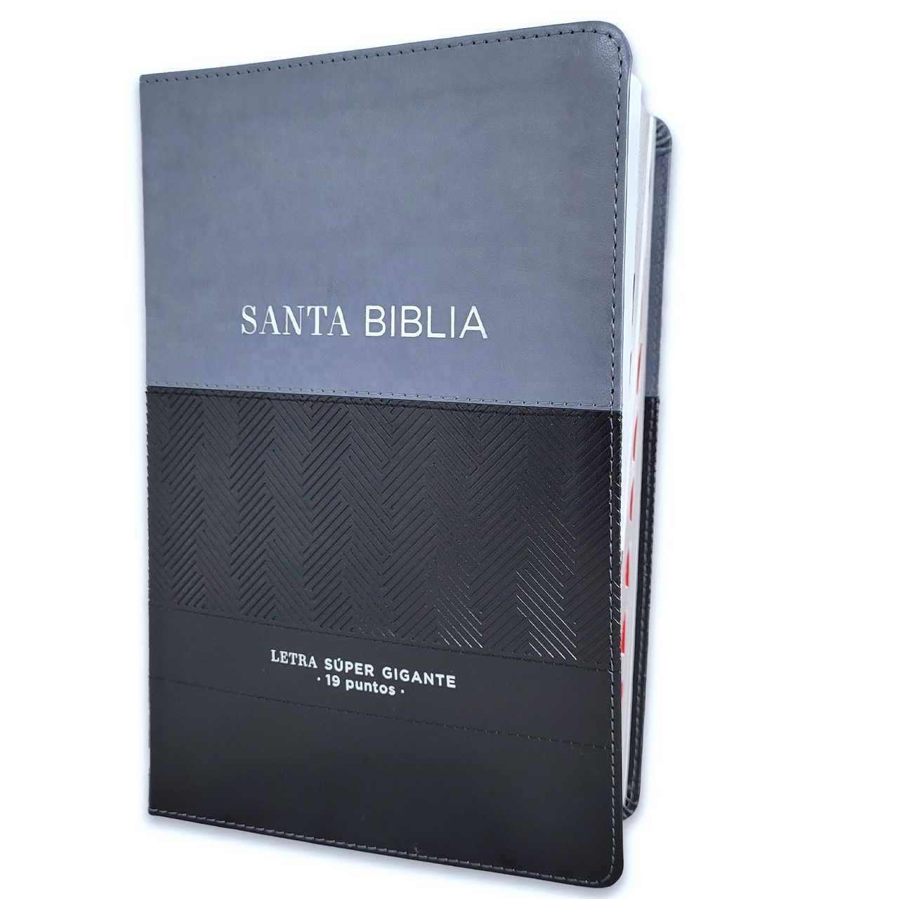 Biblia RV60 con Índice/Letra Súper Gigante 19 puntos/Tamaño manual, Imit Piel Negro (Free Shipping)