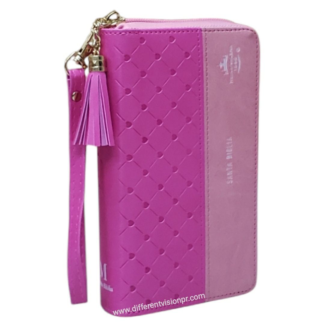 Biblia Chequera para Mujeres RV1960 Fucsia y Rosa pequeña (Free Shipping)