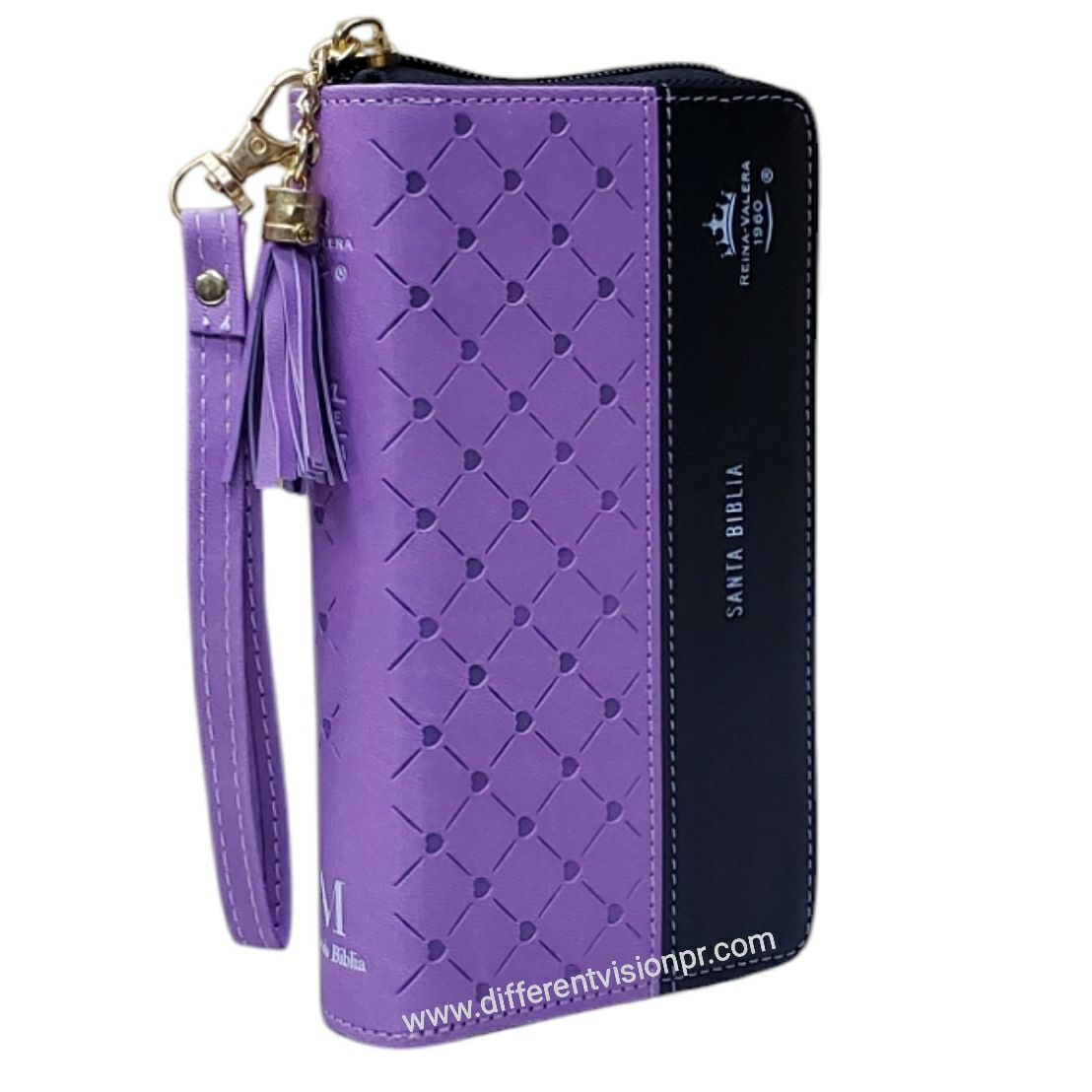 Biblia Chequera para Mujeres RV1960 Violeta y Negro (Free Shipping)