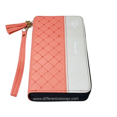 Biblia Chequera para Mujeres RV1960 Coral y Gris pequeña (Free Shipping)
