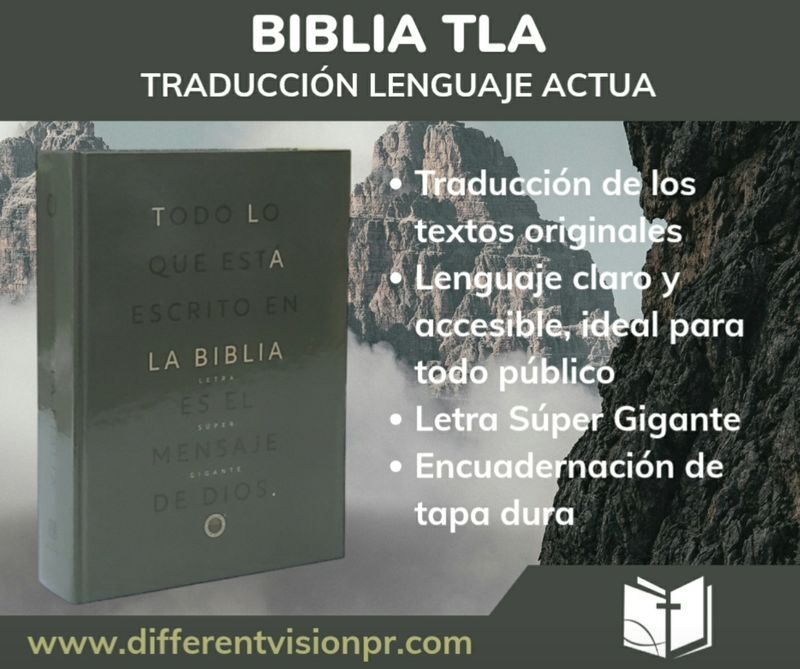 Biblia Traducción Lenguaje Actual (TLA) Tapa Dura, Letra Súper Gigante (Free Shipping)