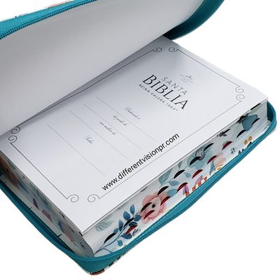 Biblia RV60 con Cierre y Índice, Letra Súper Gigante/Turquesa (Free Shipping)