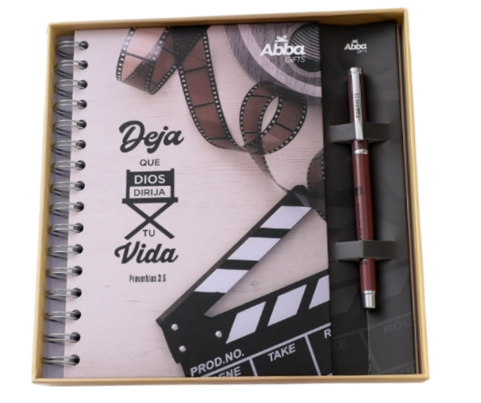 Pack libreta y bolígrafo. (Deja que dirija tu vida)