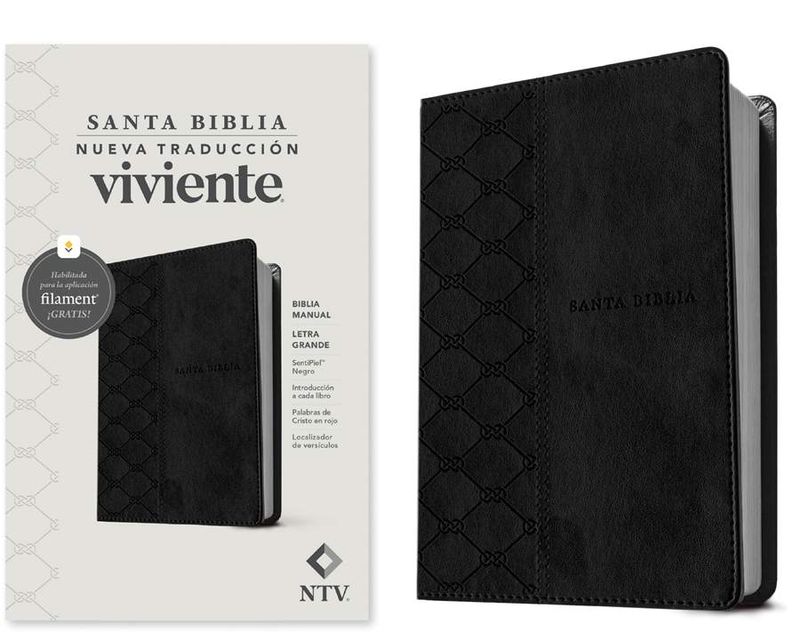 Biblia NTV/Letra Grande/Tamaño manual/SentiPiel Negro (Free Shipping) Biblia NTV/Letra Grande/Tamaño manual/SentiPiel Negro (Free Shipping)