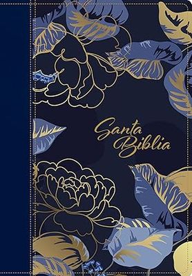 Biblia NTV/Letra Grande/Tamaño manual/SentiPiel Azul Oscuro (Free Shipping)